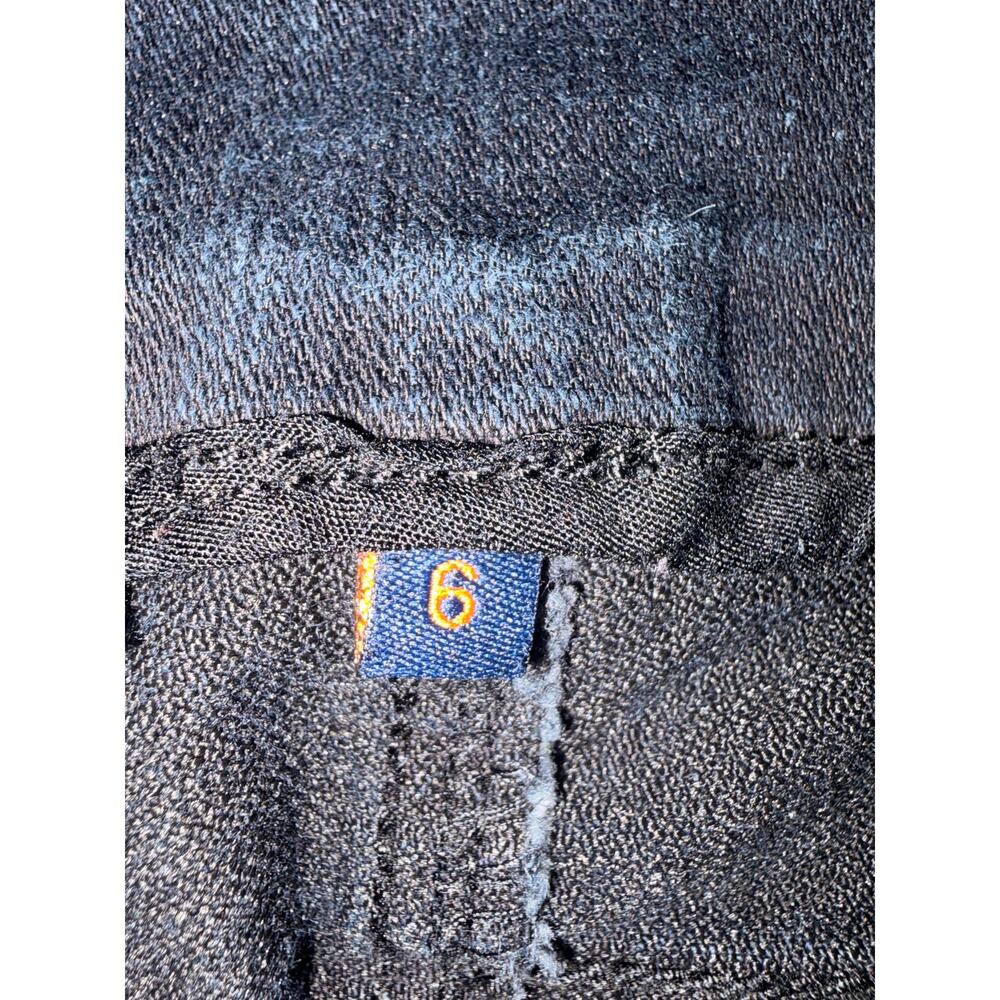 Jag Jeans Black Dark Wash Straight Leg Stretch Jeans Size 6 - Picture 4 of 6